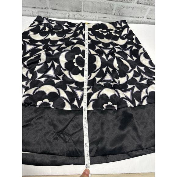 NWT Banana Republic Silk A Line Skirt Black White Size 10 MSRP $79.00 *See Desc* - Picture 10 of 12